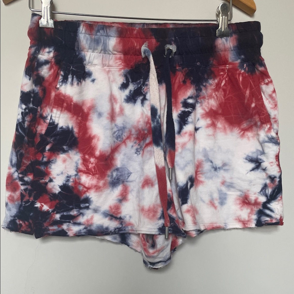 C&C California Patriotic Tie-Dye Athletic Shorts